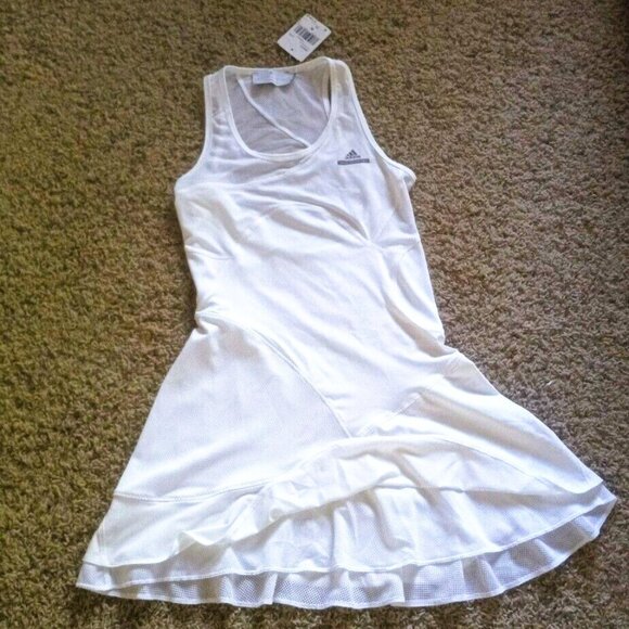 Nwt Adidas Stella McCartney FLIRTY White Tennis Dress M Medium - Picture 6 of 12